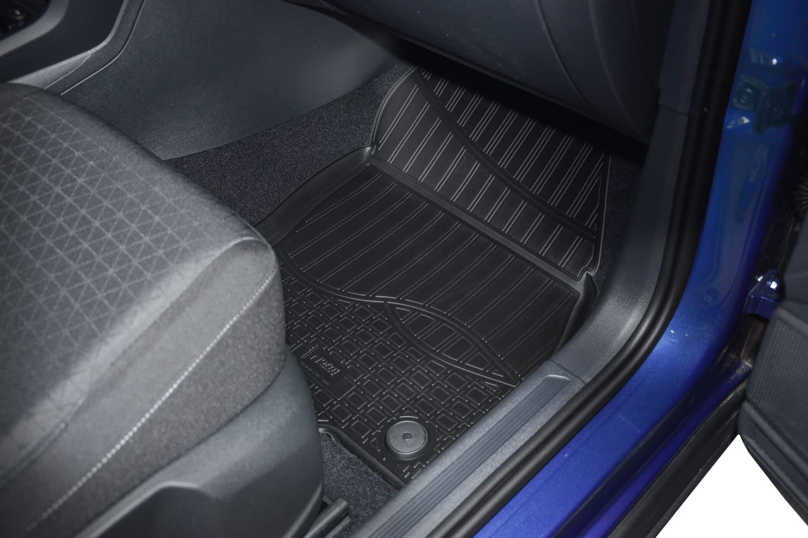J&J AUTOMOTIVE | NORM 3D Tappeti Tappetini Auto In TPE Gomma Su Misura Per T-Cross dal 2018, Kit di 4 Pezzi, Inodore, Nero, Antiscivolo