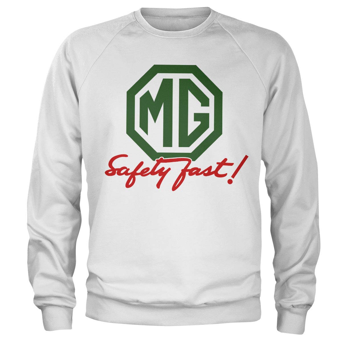 MG Officially Licensed Safely Fast Sweatshirt (White), XL