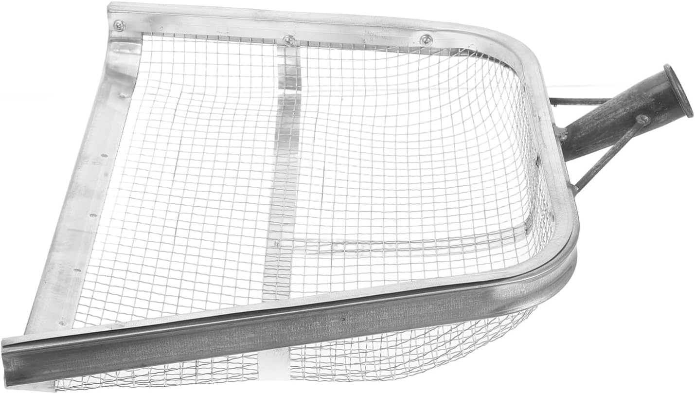 POPETPOP Farm Metal Shovel for Sifting Maize and Grain Fine Mesh Spade for Collecting Corn and Gardening Tool for Home and Barn Use