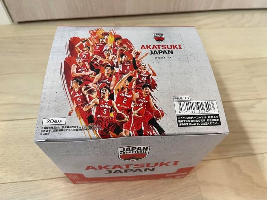 アカツキジャパン バスケ日本代表 ウエハース 20袋入り未開封箱 河村 比江島 アカツキジャパン バスケ日本代表 ウエハース 20袋入り未開封箱