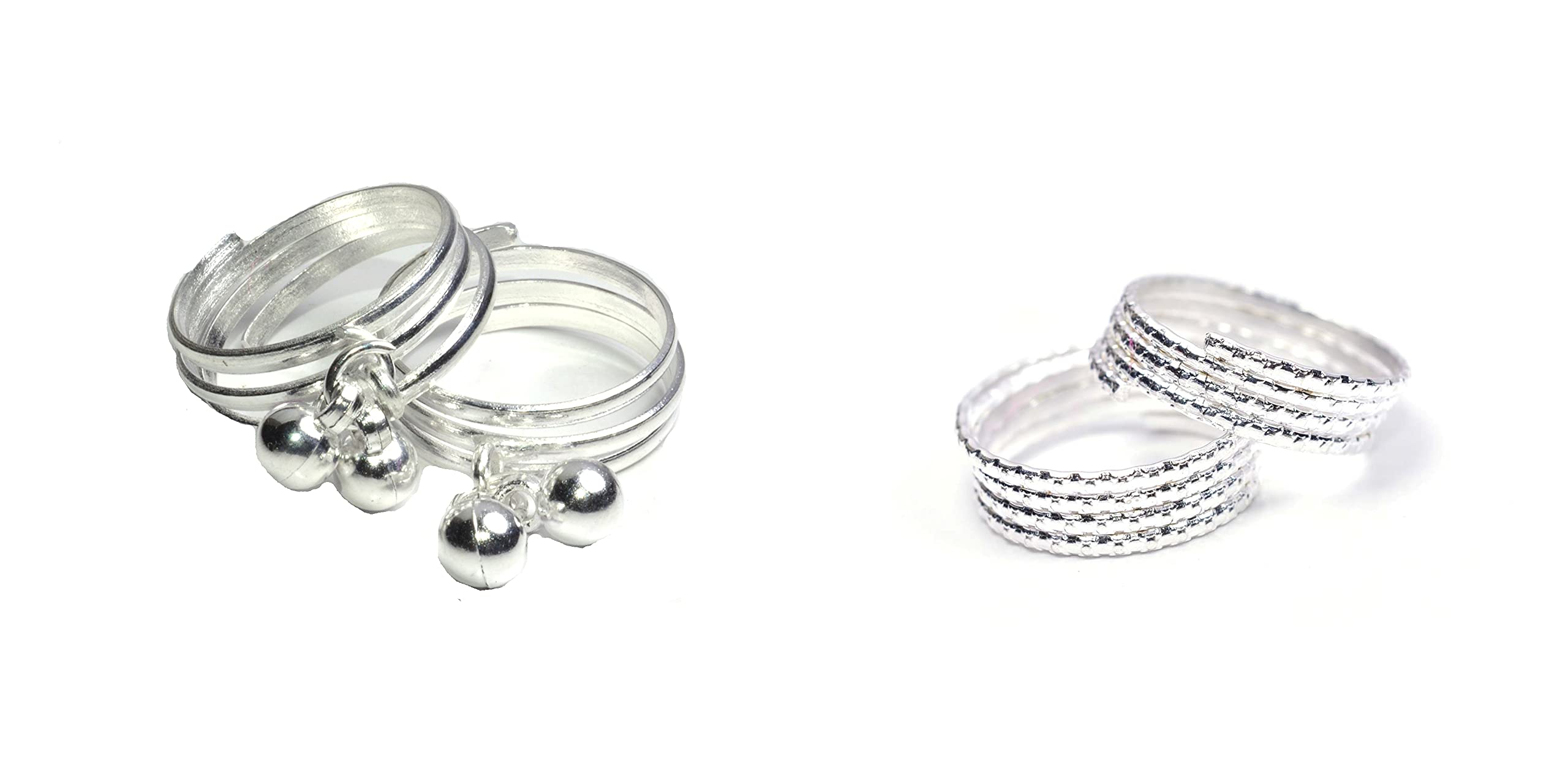 Frolics India Combo Of Stones Studded Silver Colored Alloy Bichhiya/Toe Rings For Women And Girls (Combo-4) (B0989WJRJ6) Amazon Price History, Amazon Price Tracker