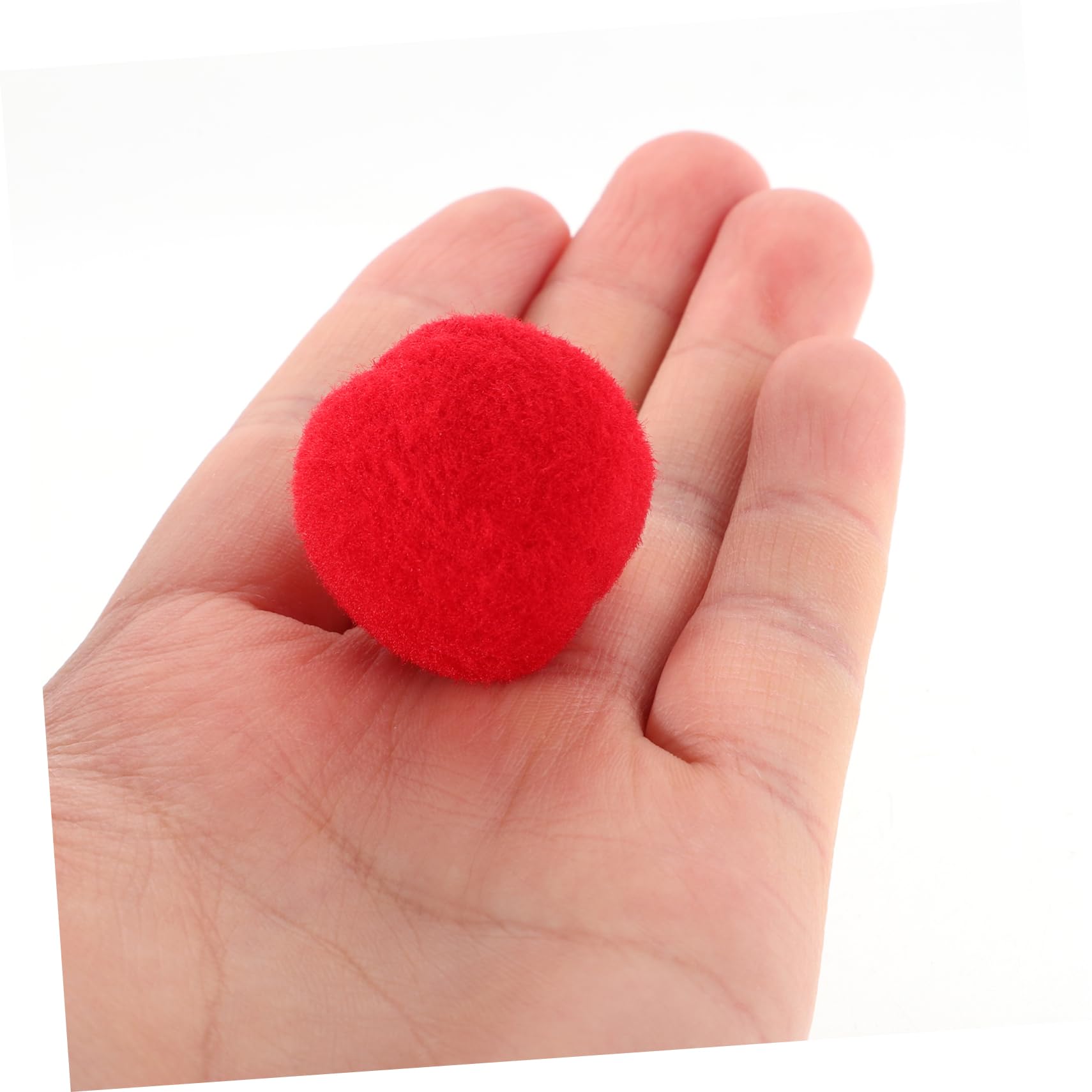 SEWACC 500 Rote Pompons zum Basteln Flauschige Selbstgemacht Bastelbälle in 10–30mm für Kreative Projekte