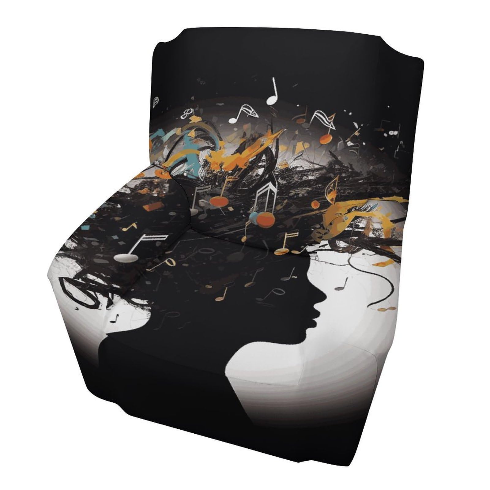 Fekiloot Style Music Image Couch Cover Sofa Cover Sofa Slipcover