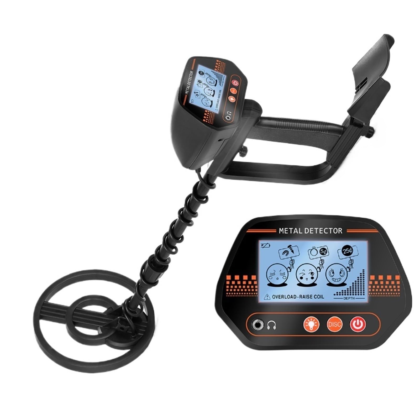 JVDDI Underground Metal Detector High Sensitivity Jewelry Treasure Gold Metal Detecting Tool