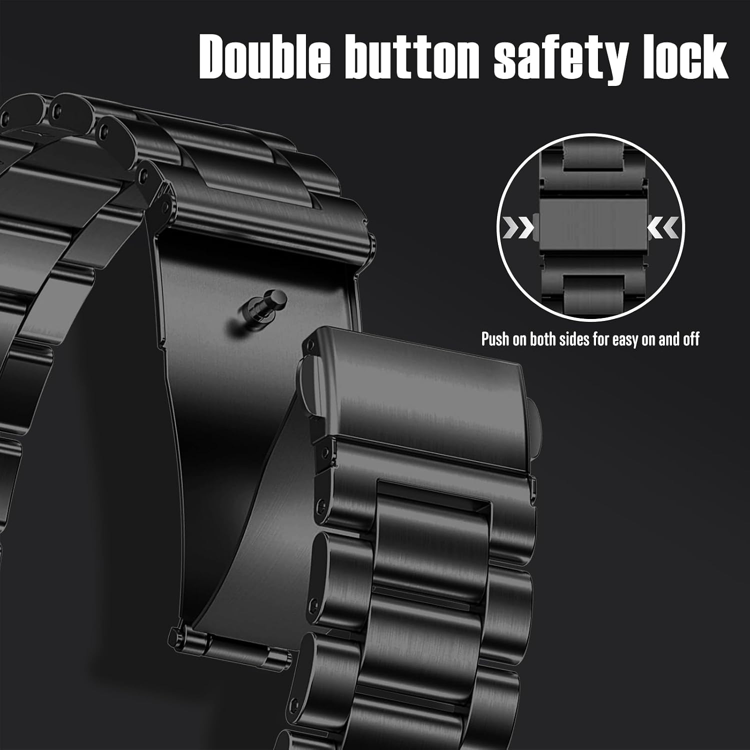 20mm Metal Watch Band for Garmin Venu 4 45mm/Venu 3 45mm image 4