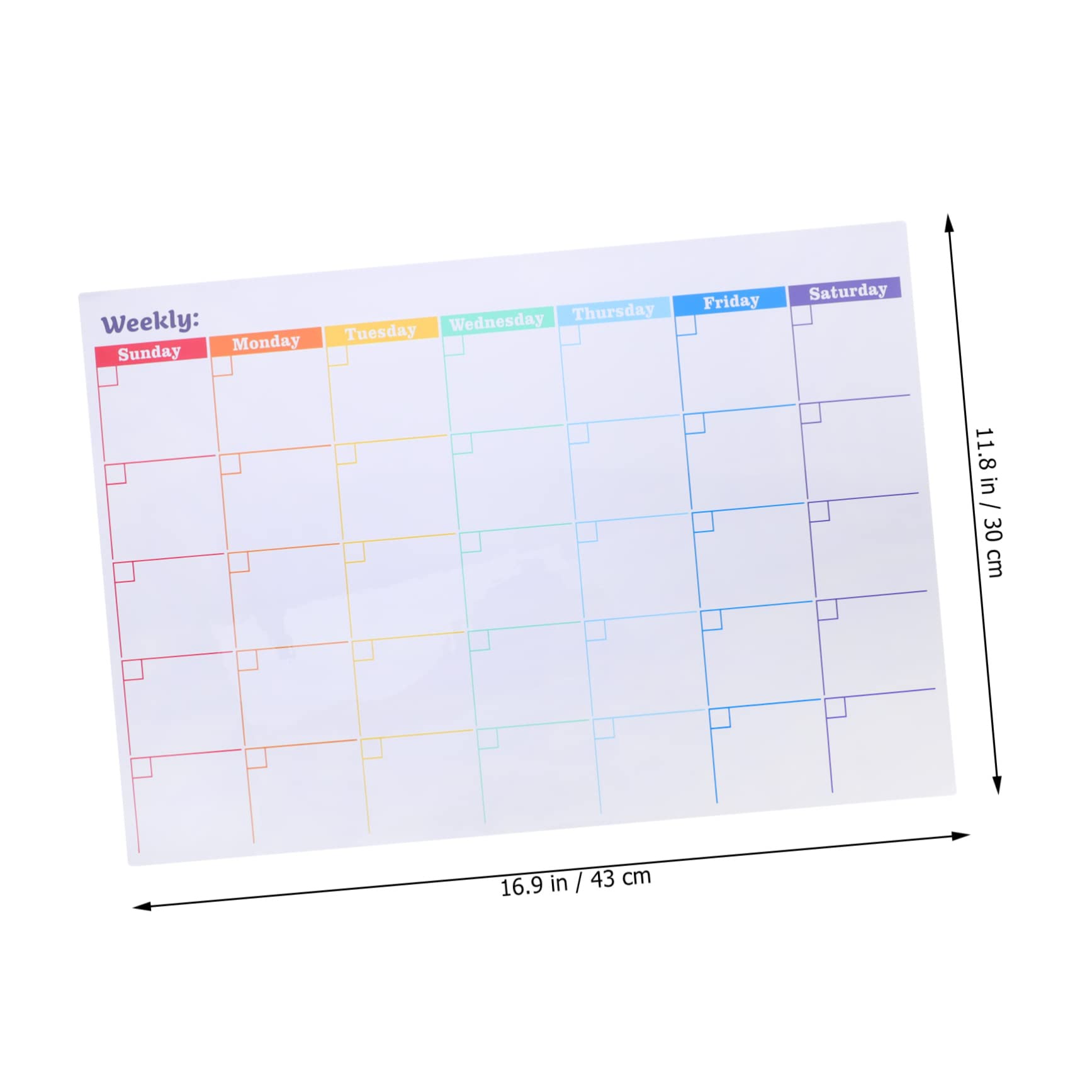 Calendario Mensile Magnetico da Frigo Cancellabile a Secco