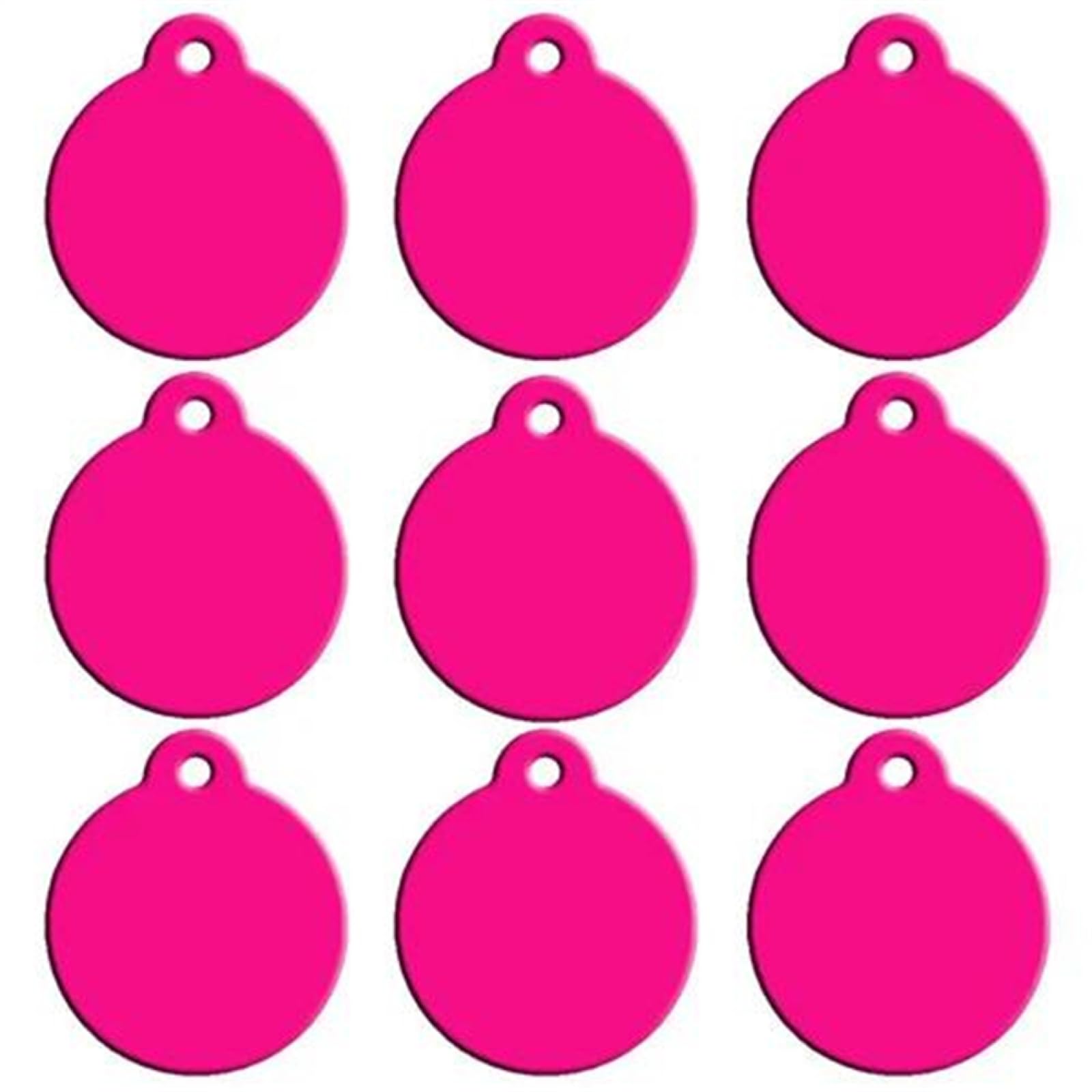 100 Uds. Personalizado Anti-Pérdida Nombre De Perro Gato Número De Teléfono Etiqueta DIY Placa De Identificación Personalizada Grabada En Blanco Tarjeta De Identificación De Mascota,Rosa Rojo,35X