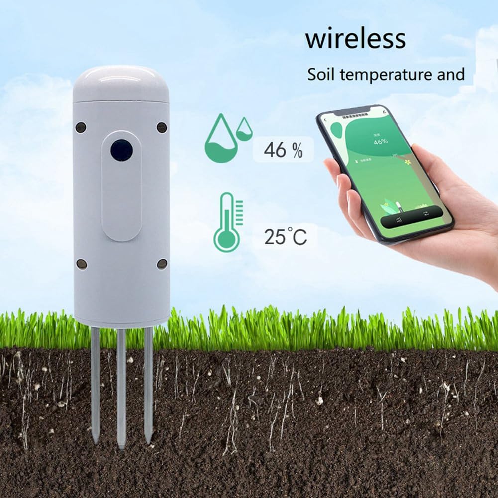 8X Tuya Zigbee bezprzewodowy miernik wilgotności gleby Tester temperatury i wilgotności Monitor roślin, wodoodporny czujnik IP67 do ogrodu