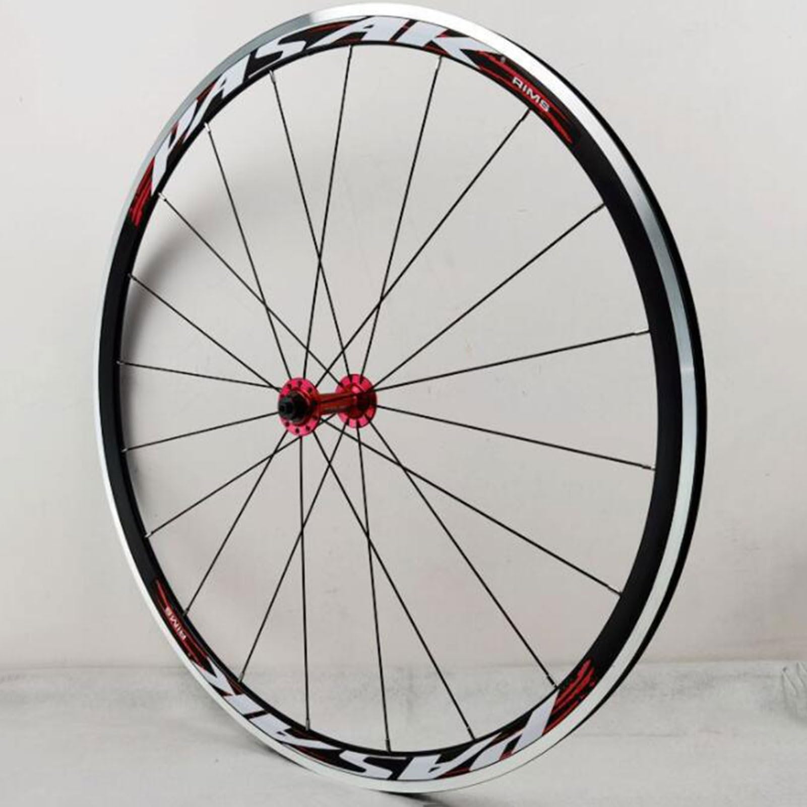 Zestaw kół terenowych do roweru 700c, podwójne felgi aluminiowe obręcze hamulcowe C V szybkie zwalnianie przednie 2 tylne 4 łożyska 7-12 prędkości zestaw kół (kolor: piasta tytanowa, rozmiar 700c)