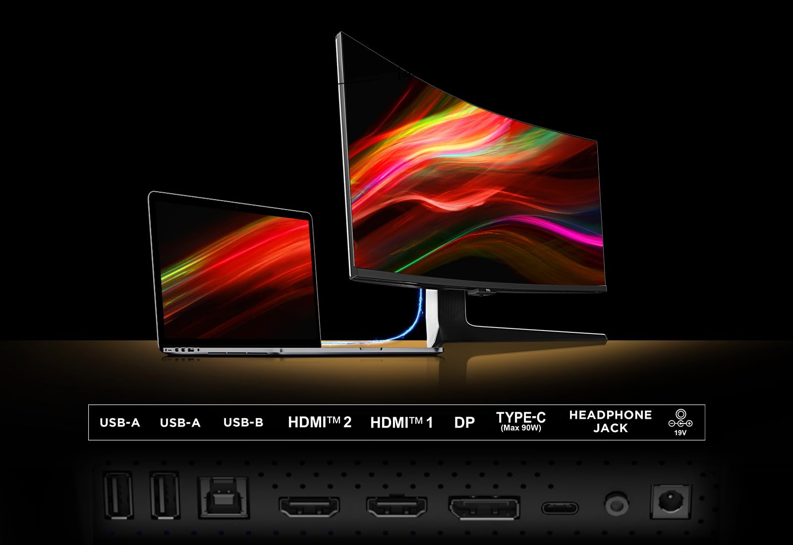 Tcl 34R83Q WQHD Mini-LED 1500R Curved Gaming Monitor 170Hz 34 Zoll – Bild 2