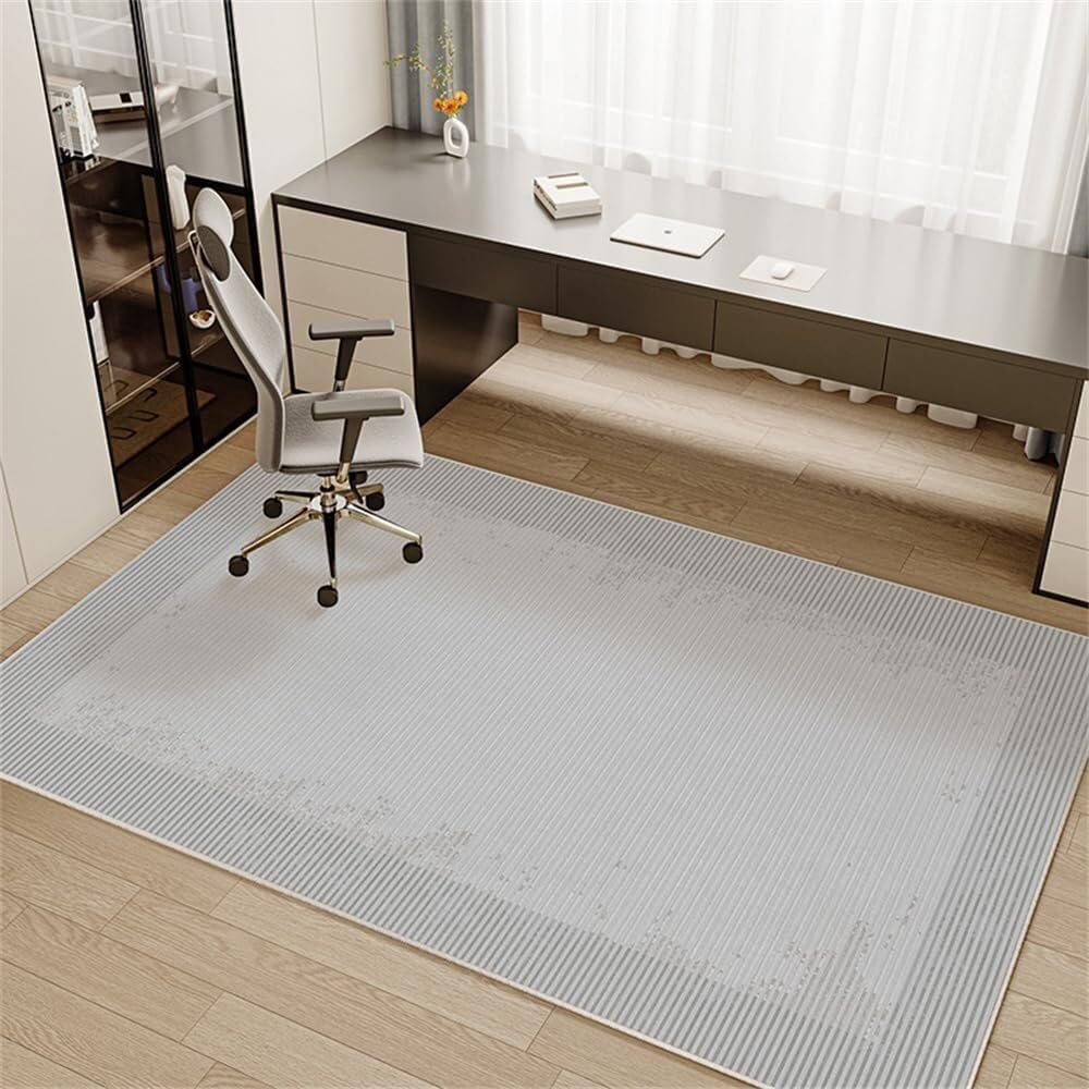 SSDDLZEQ Premium durable range Office Chair Mats, Suitable For Carpets And Hardwood Floors(Light Grey,120x120cm)