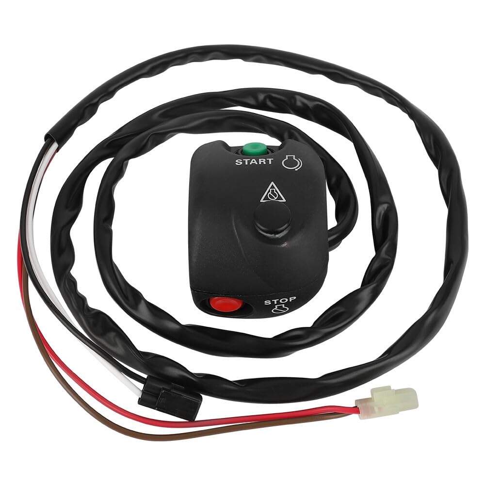 Boîtier de Commande Marche/arrêt Coupe-Circuit au Guidon avec Cordon de sécurité Convient pour Yama-ha FX140 FX1000 WaveRunner/WaveVenture 700 WaveRunner 800 1050 1100 1300 1800 2001-2016