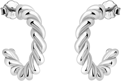 SOFIA MILANI - Boucles d'Oreilles pour Femme en Argent 925 - Clou d'Oreille en F