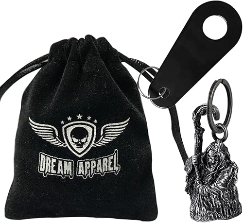 Miniatura 2 de Campana de motocicleta para motociclista para hombres y mujeres, campana de ángel con colgador de campana, accesorios de motocicleta