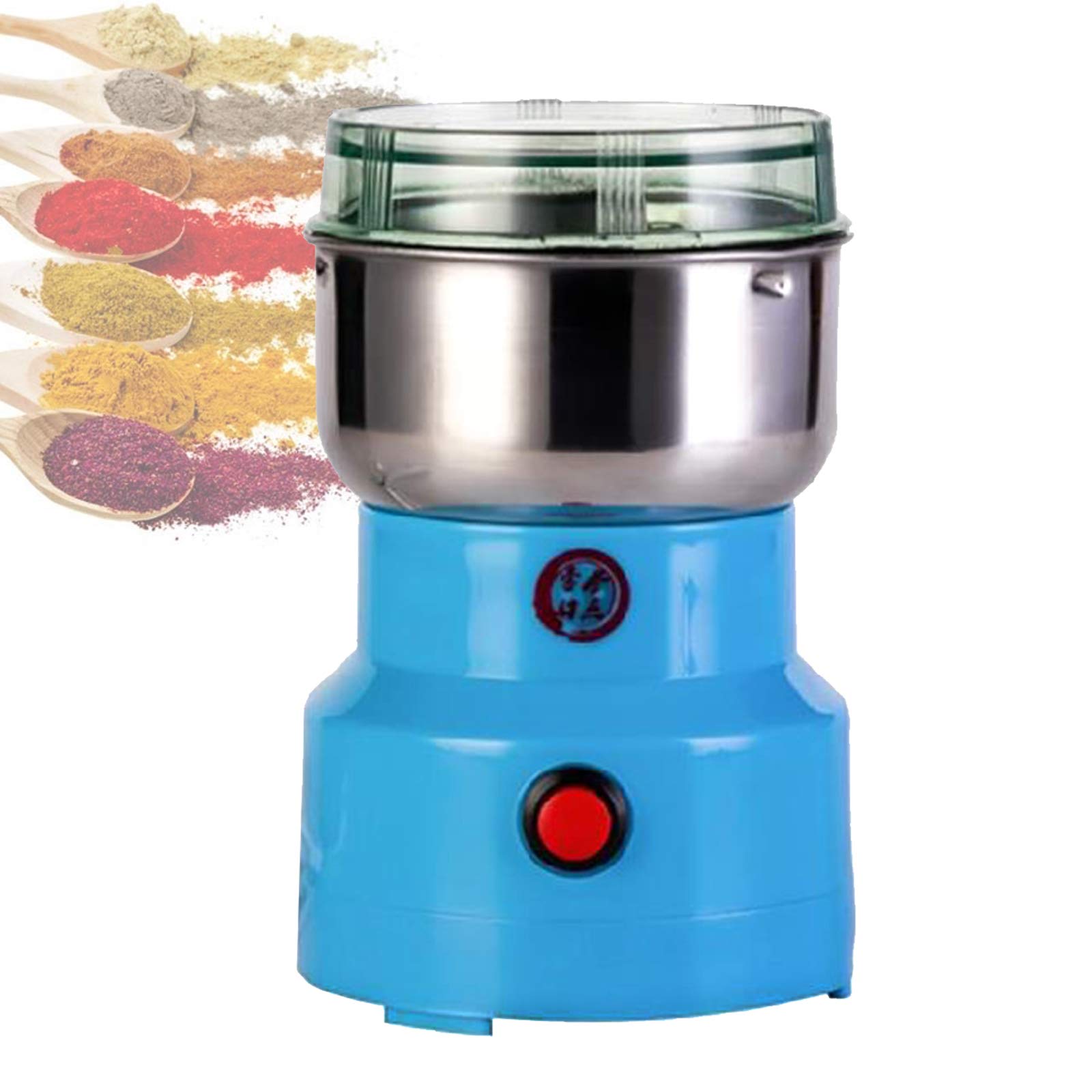 Molinillo Eléctrico De Café, Capacidad 150G Compacto Molinillos Molinos Con Hoja De Acero Inoxidable, Molino De Cocina De Alta Velocidad Para Especias/Hierbas/Cereales/Frijoles/Comida Para Mascotas
