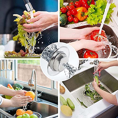Coladores de acero inox para fregadero, 2 piezas, 4.5 pulg miniatura 7