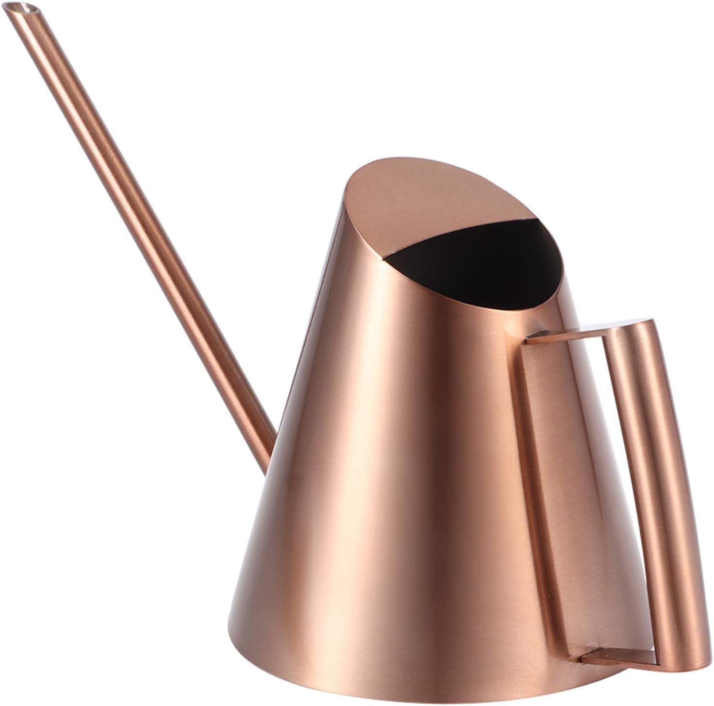 HERCHR Stainless Steel Watering Can, Indoor Watering Can Metal Watering Can for Outdoor and Indoor Plants(400ml)