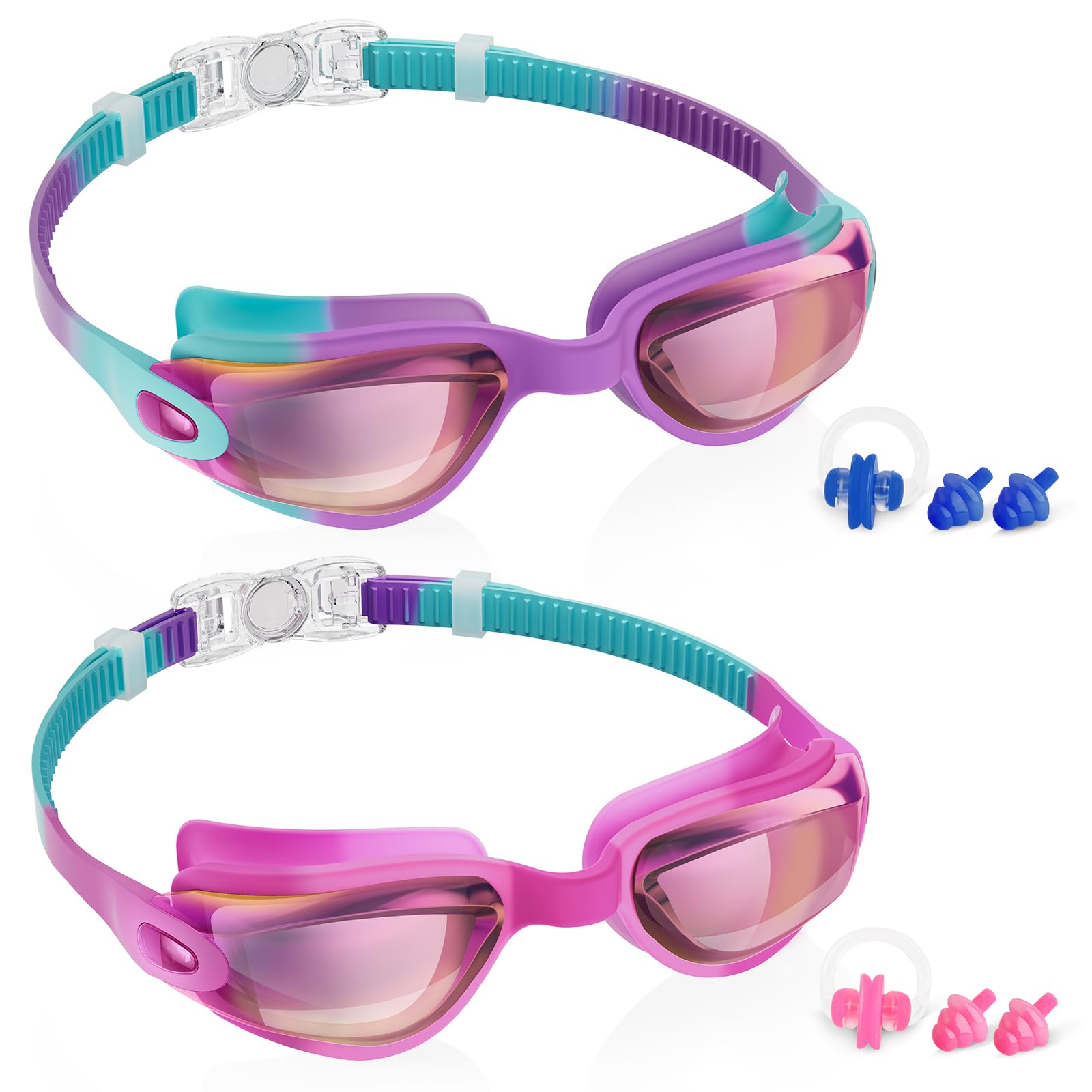Aegend Swim Goggles for Kids 3-14 Anti-Fog Anti-Leak Goggles for Swimming