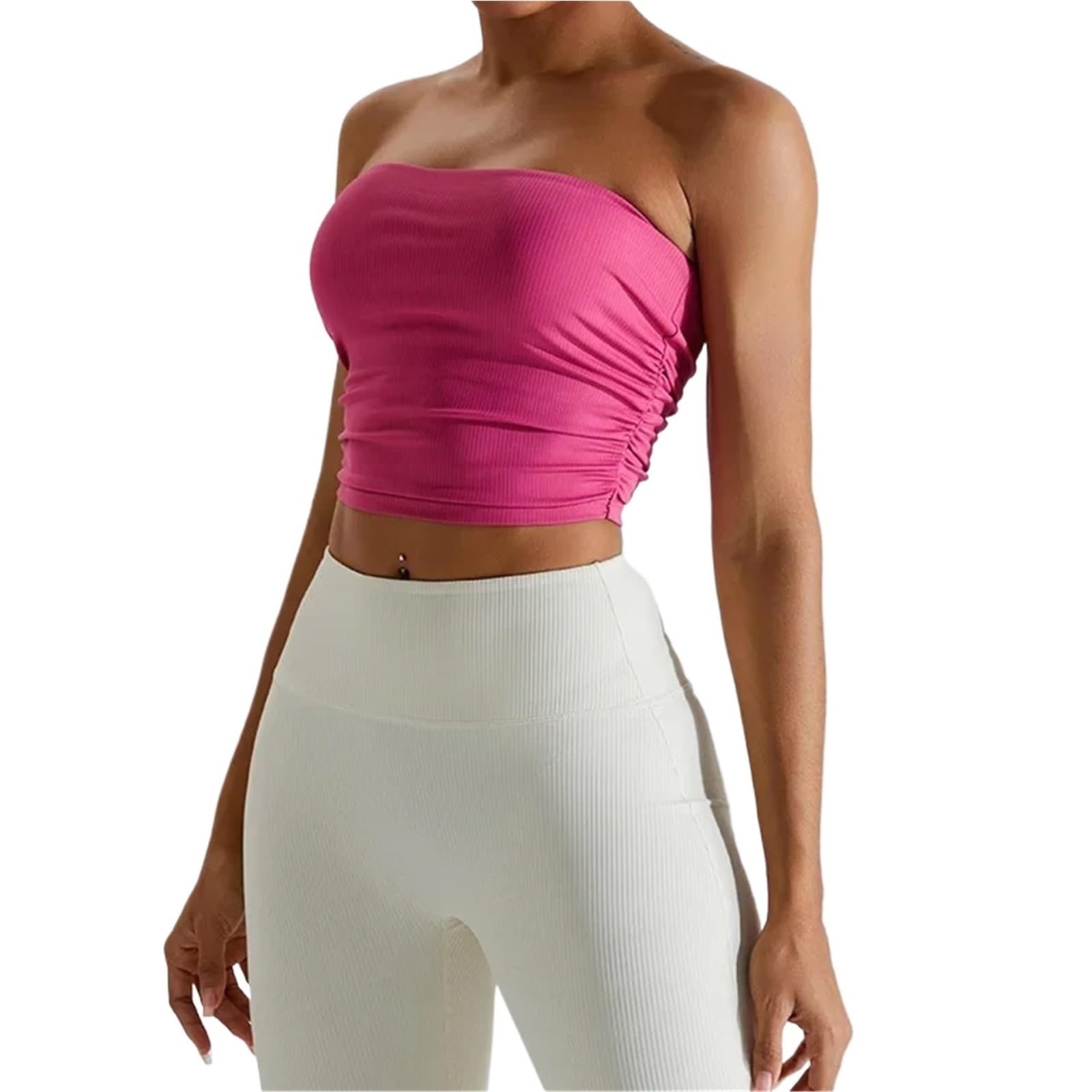 Reggiseno Sportivo Sexy Senza Spalline, Schienale, da Donna, ad Asciugatura Rapida, for Palestra per Fitness Ginnastica Yoga