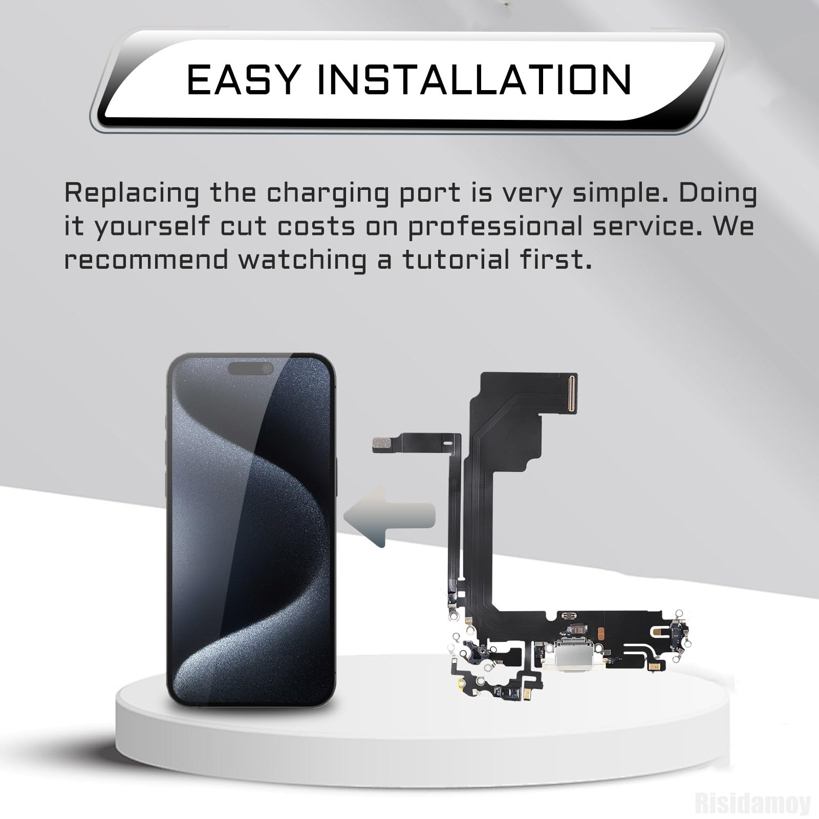 Amazon | Risidamoy iPhone 15 Pro Max充電ポートフレックスケーブル