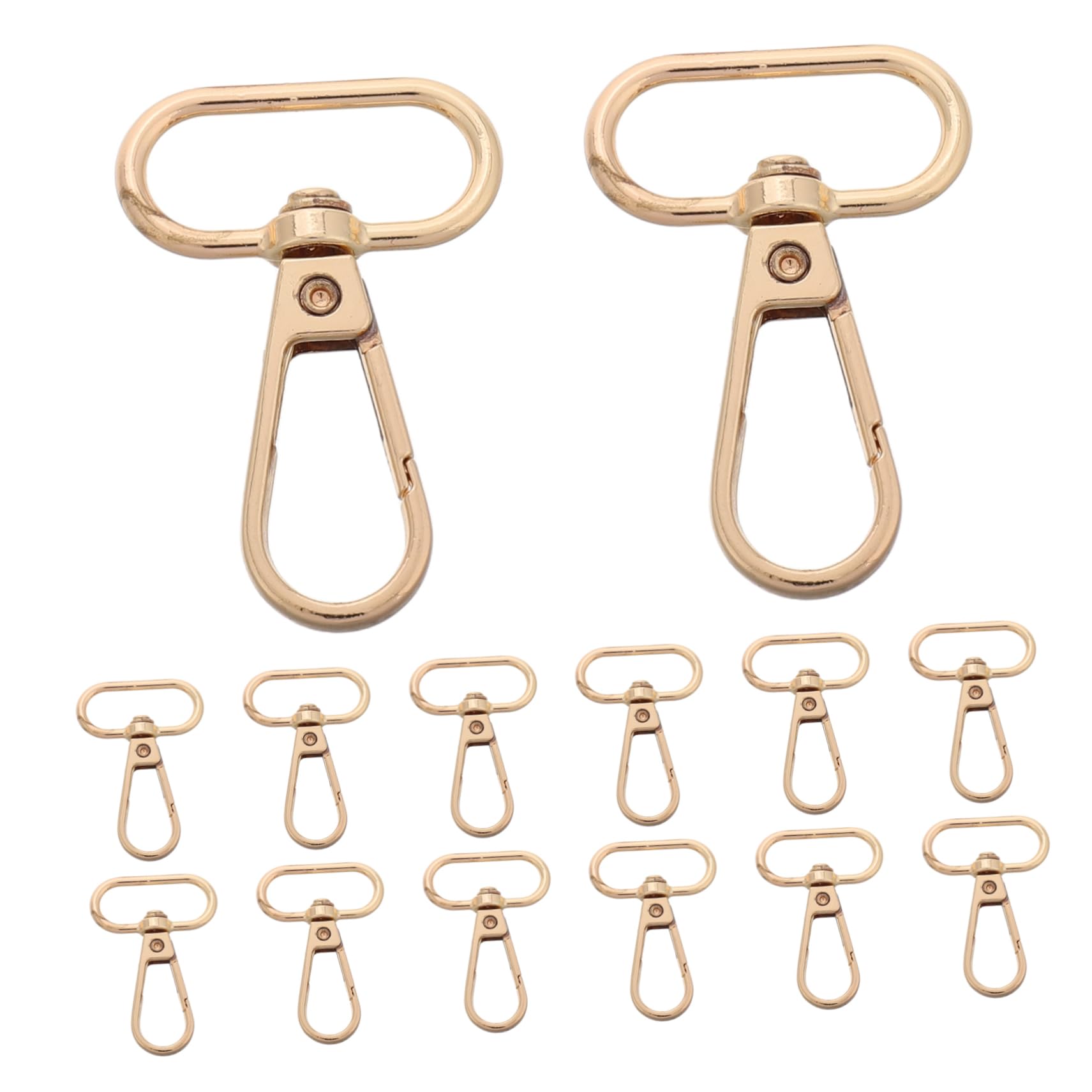 HAPINARY Versatile 15pcs Large Snap Hooks Sturdy Lobster Claw Clasps for Dog Harness Leash Pet Accessories