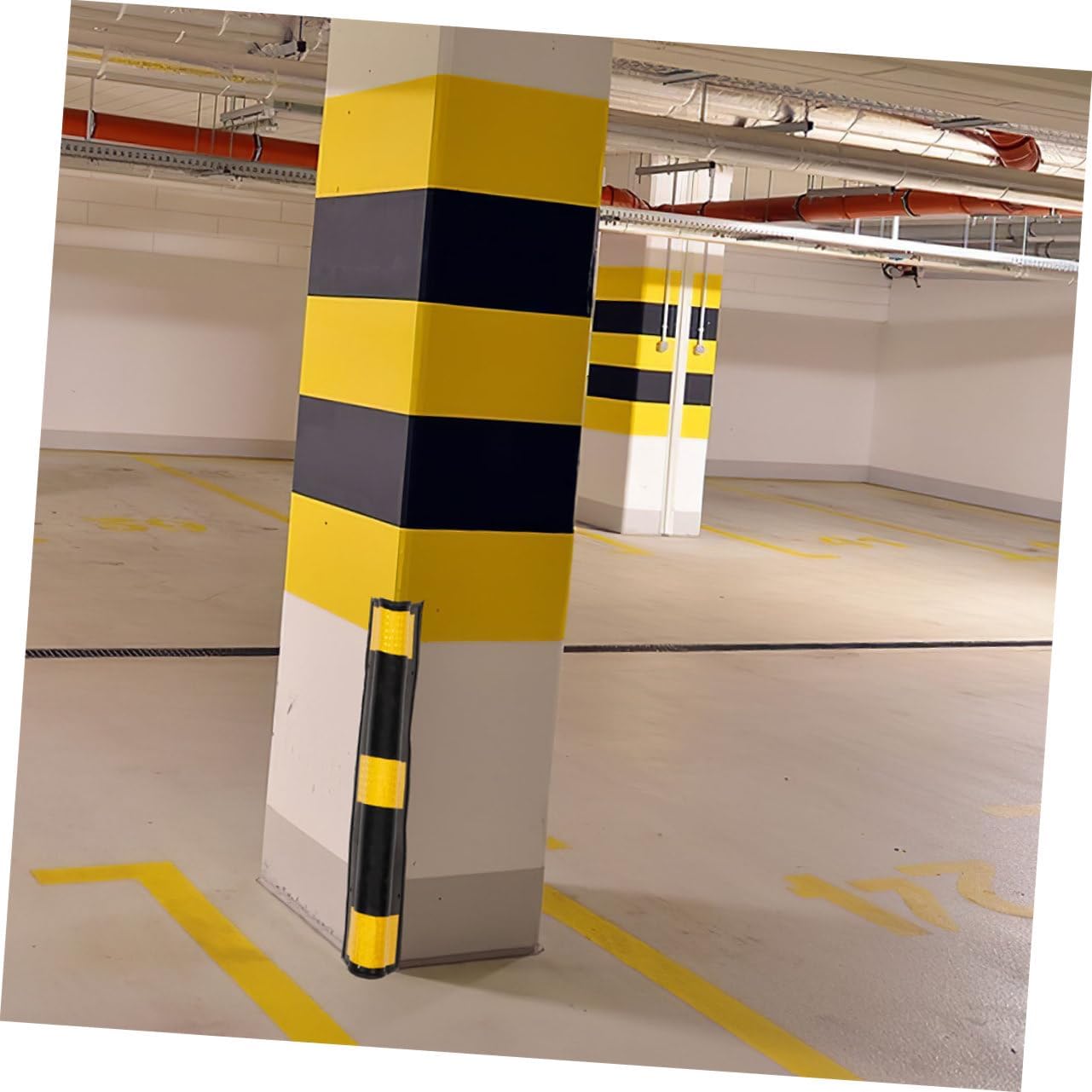 2pcs Garage Wall Guards Rubber Wall Corner Guards Corner Protectors for Reflective Easy to Install Bumper