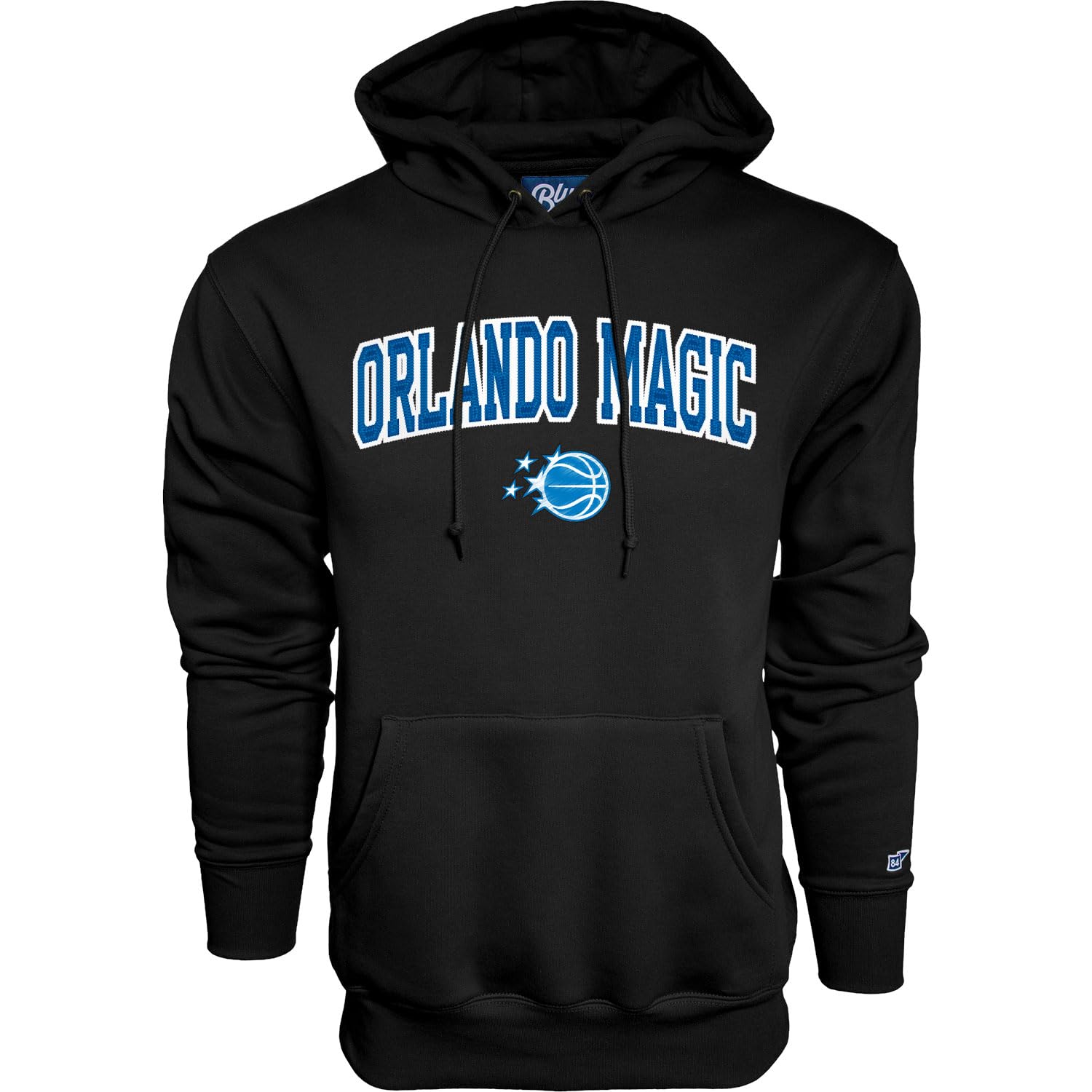 Blue 84 NBA Officially Licensed Hooded Sweatshirt Twill Embroidery Arch Over