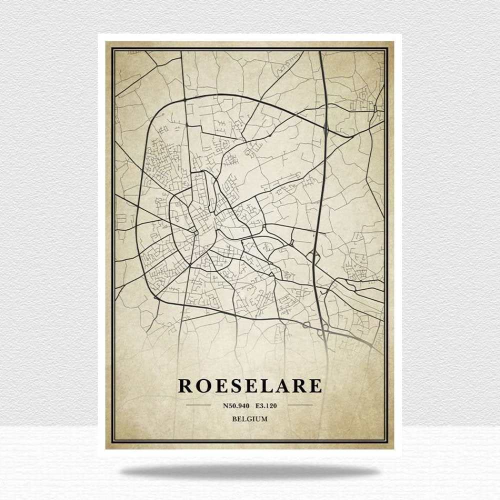 Rompecabezas De 1000 Piezas,Bélgica Rosler Mapa Jigsaw, Retro City Mundo Más Difícil Puzzle, Inusual Brain Challenge Puzzles For Children, Difícil Parent-Child Games, Para Personalizar Home Photo