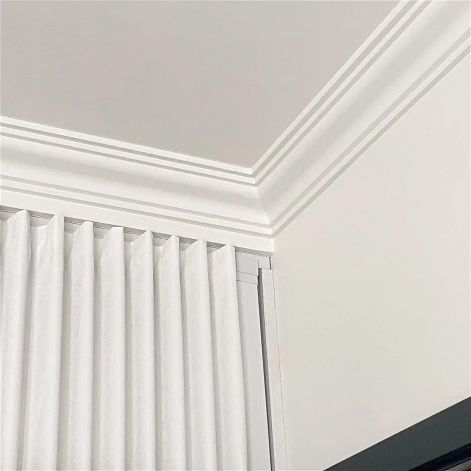 18 pezzi di decorazione in materiale gesso imitazione linea angolare for soffitto in PU