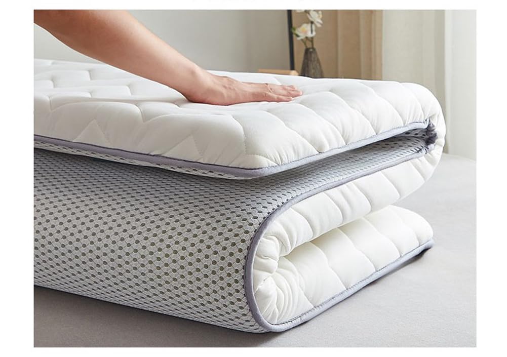 Materasso futon giapponese, materassino pieghevole per viaggi/Tatami/Campeggio/Pavimenti, materasso pieghevole portatile per dormitorio, materasso pieghevole, per pavimenti, letto per ospiti