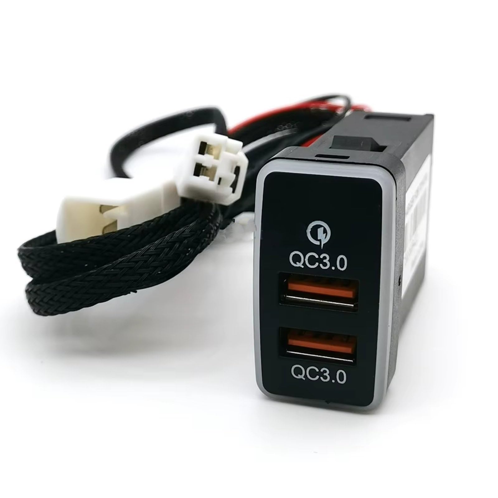 Prise USB Auxiliaire Compatible Avec Toyota Pour FJ Cruiser Pour LC120 Voiture Double Prise QC3.0 Rapide Téléphone Adaptateur Chargeur Interface USB AUX voiture