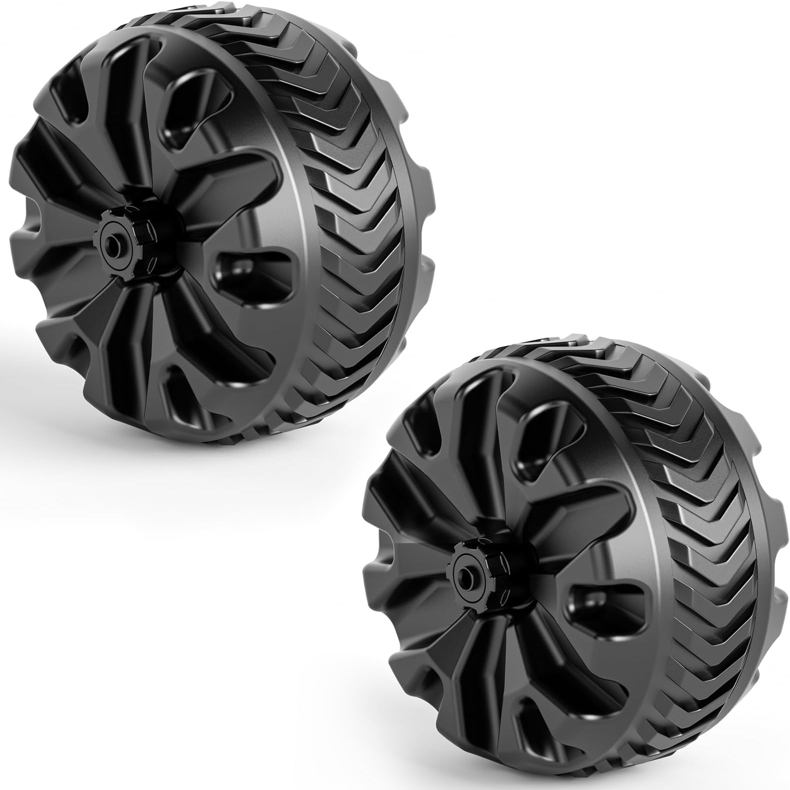PORTAL Wagon Wheels Replacement 8" Diameter X 3.4" Wide for Utility Wagon Cart
