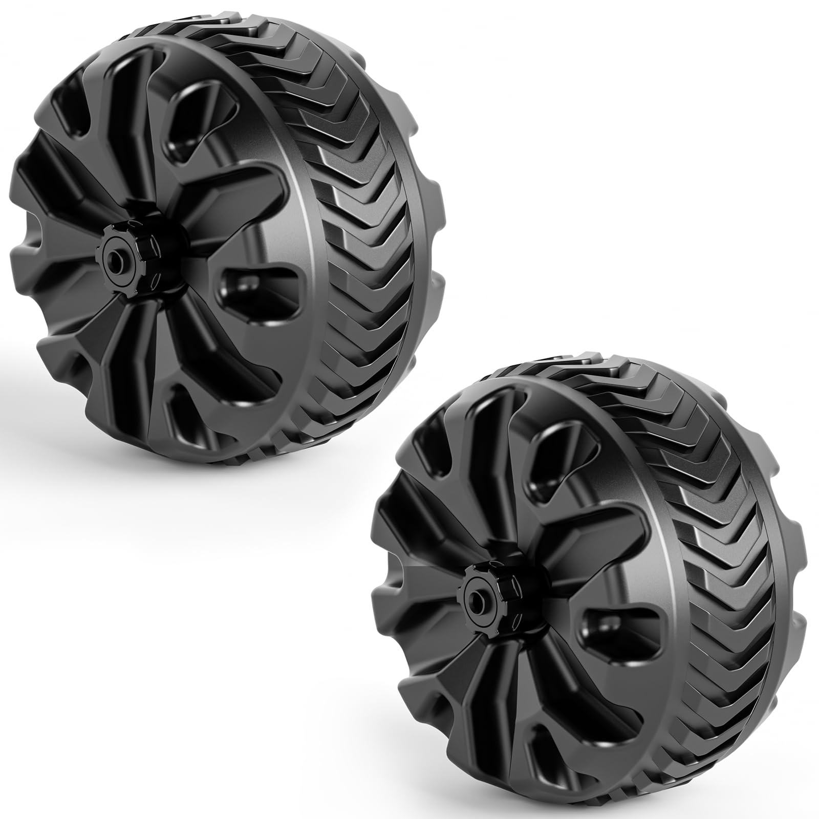 PORTAL Wagon Wheels Replacement 8" Diameter X 3.4" Wide for Utility Wagon CartGlobal Recycled StandardGlobal Recycled StandardGlobal Recycled Standard