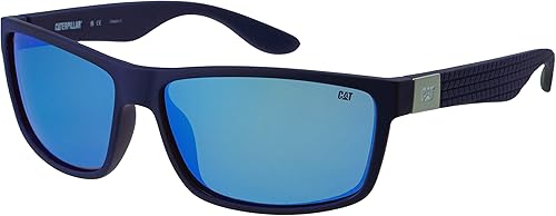 CAT 8018 - Lentes de sol rectangulares polarizados para hombre, 2.402in