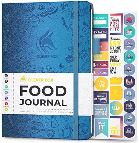 Clever Fox Food Journal - Daily Food Diary, Meal Planner to Track Calorie and Nutrient Intake, Stick to a Healthy...