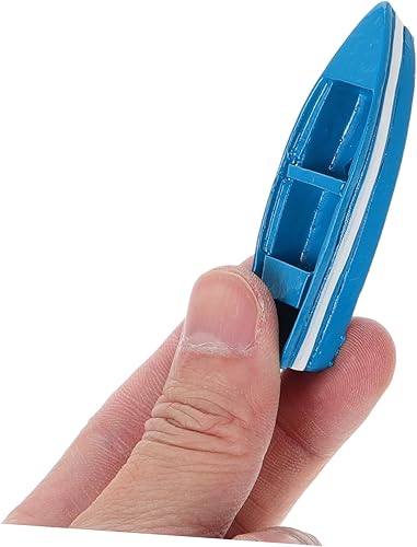 Miniatura 3 de IMIKEYA Casa de muñecas en miniatura barco 6 unids playa micro paisaje resina niño lindo almohada mar pesca barco