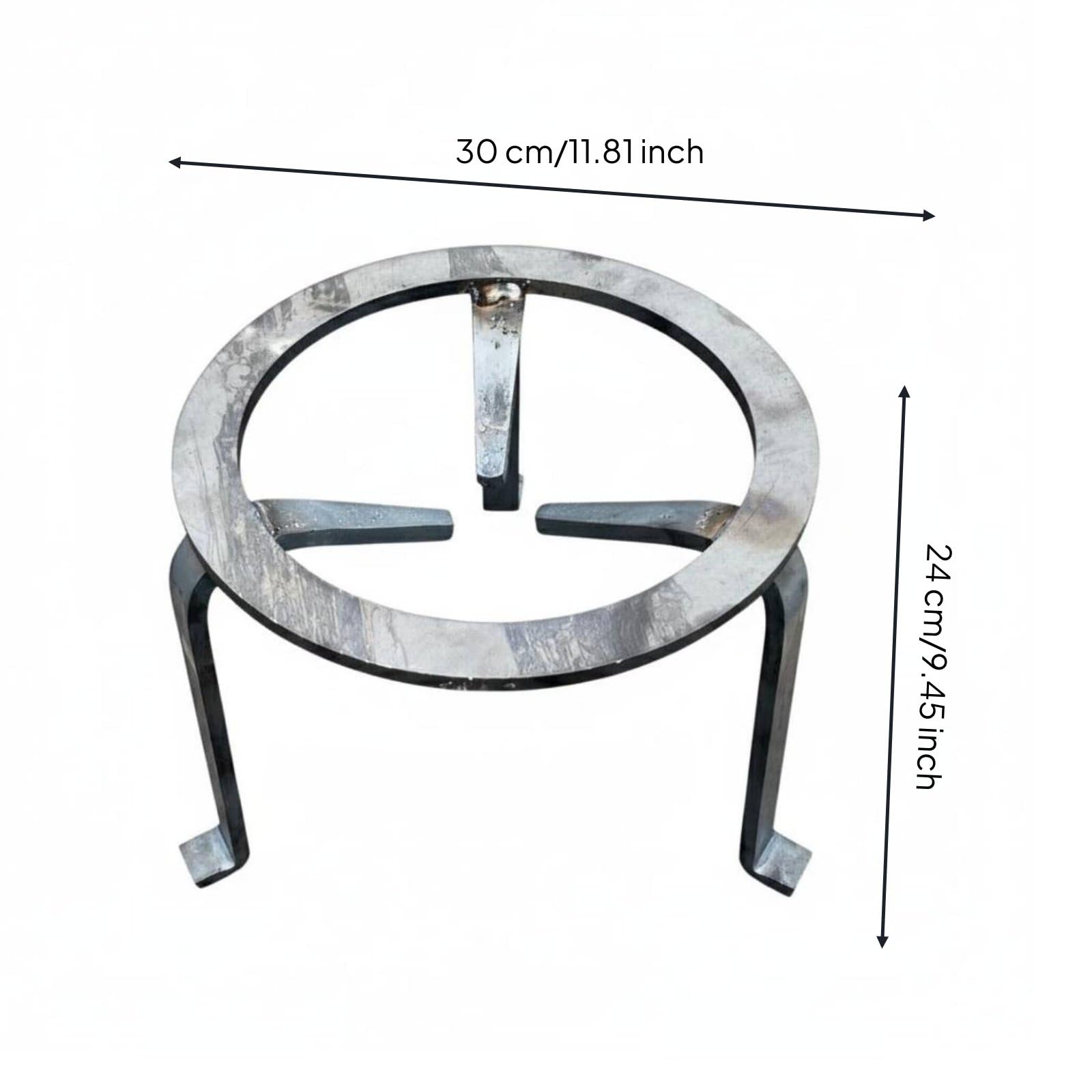 Outdoor Rack Resistente Struttura d'Acciaio Supporto Multiuso per Pentole Tripod Stabile Carico Pesante Adatto Campeggio Attività All’aperto Cucina Esterna, Piccolo