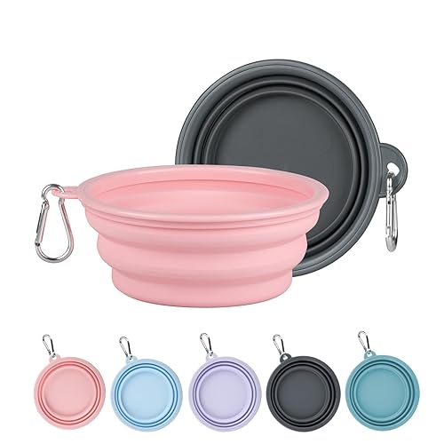 Kytely Large Collapsible Dog Bowls 2-Pack
