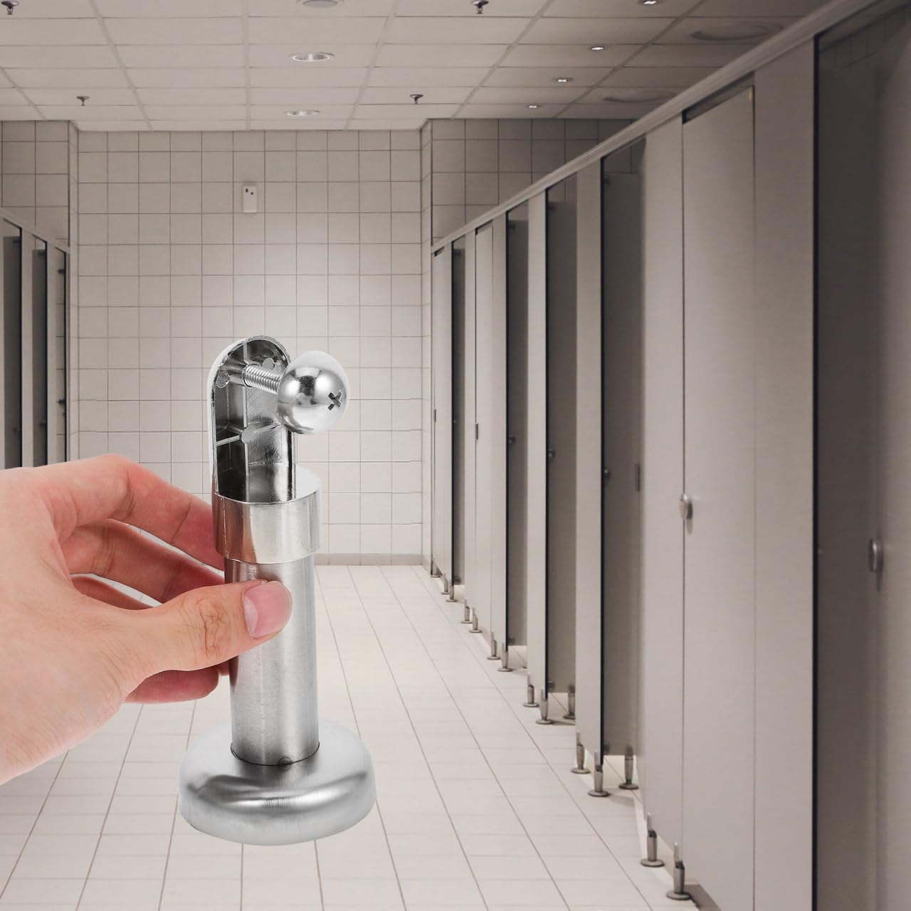 4stücke Edelstahl Trennwand Fuß Robuste Halterung Für Toilettenpartitionen Stabil Und Langlebig Geeignet Für Öffentliche Badezimmer Höhe Modernes Design Ansprechende