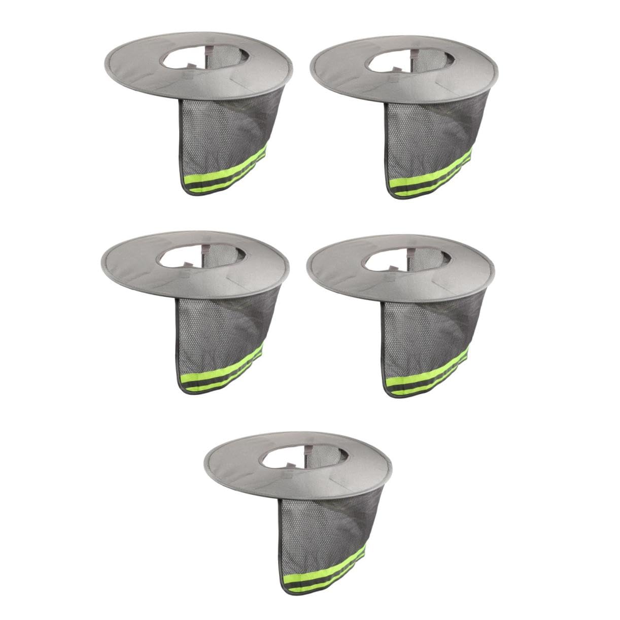 5 Pz Copricapo Riflettente Visiera Cappelli Da Uomo Cappello Parasole Protettore Del Cappello Accessori Per Cappelli Elmetto a Da Sole Cappello Da Uomo Parà Poliestere Grey