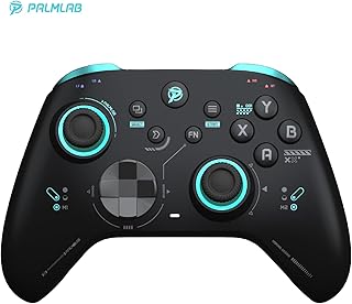 PALMLAB M001 Ultimate Controller - Wireless Gaming Pro Controller with Hall Effect Joysticks Adjustable Triggers RGB Lights Turbo&Vibration - Work for Switch/Switch 2,Android,iOS,Steam and PC