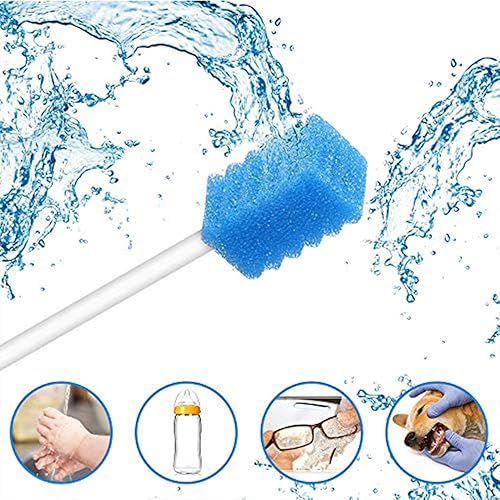 Miniatura 8 de Paquete de 50 hisopos orales desechables, hisopos de esponja dental estériles sin sabor para limpieza bucal y encías