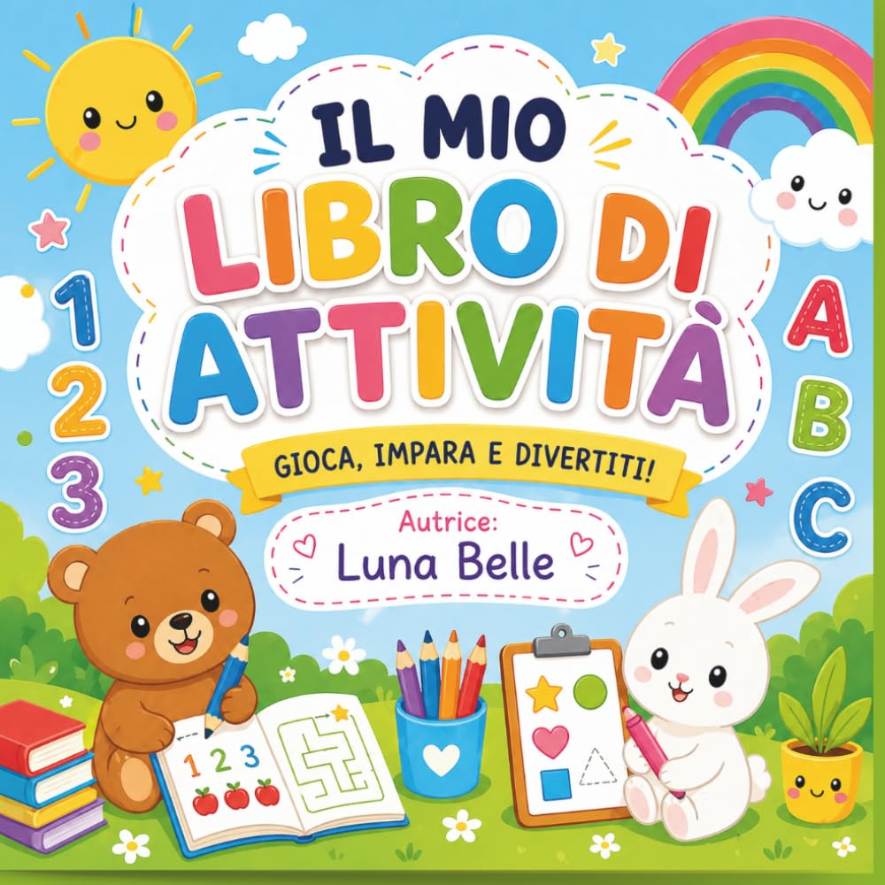 Gioca, impara e divertiti!: Il mio libro di attività per imparare giocando e vivere avventure magiche.