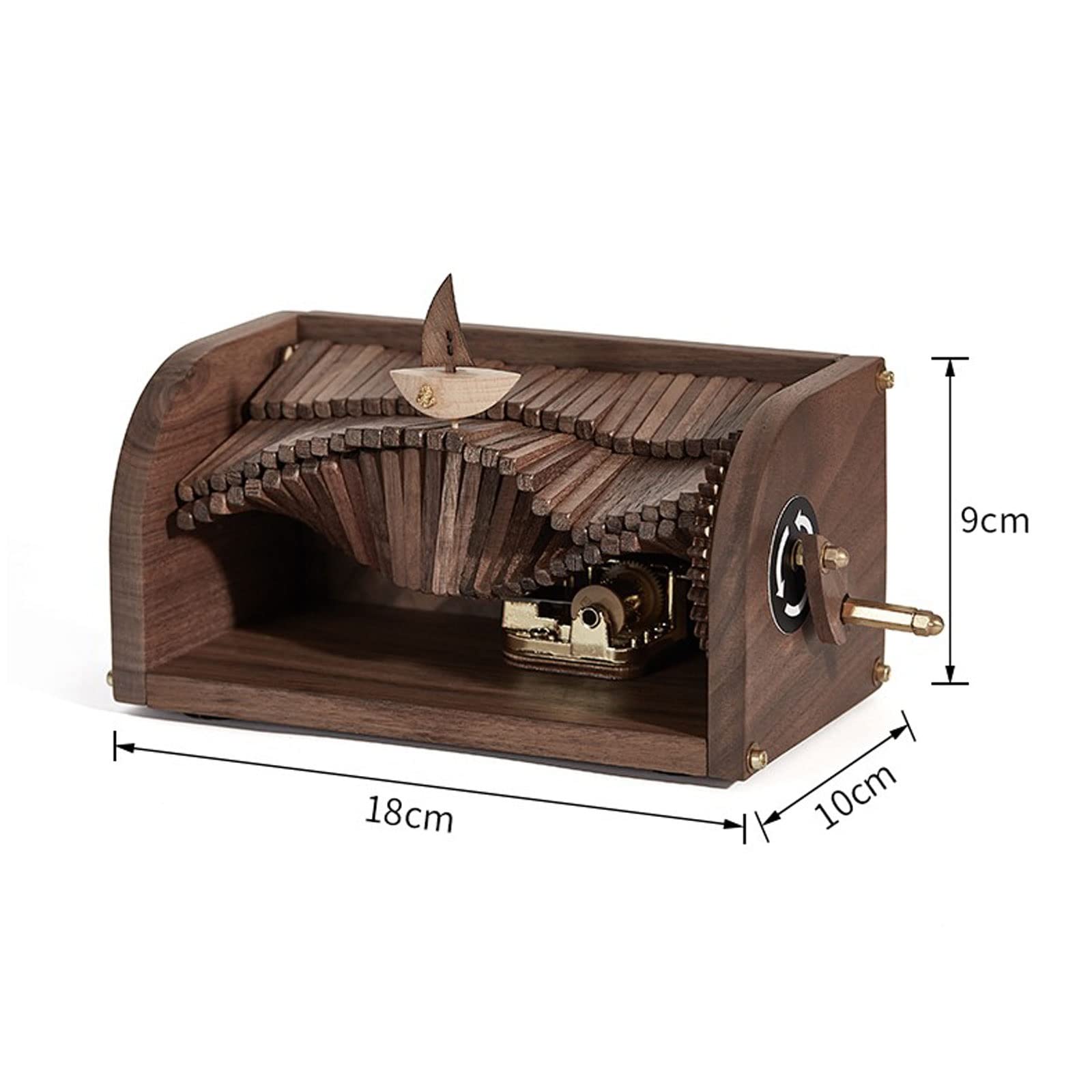 Musikalische Spieluhr Music Box Hand Shake Music Box for Mädchen-Hochzeits-Jubiläumsgeschenke Desktop Ornament, Familienspielzeug Feiern (Color : 1)