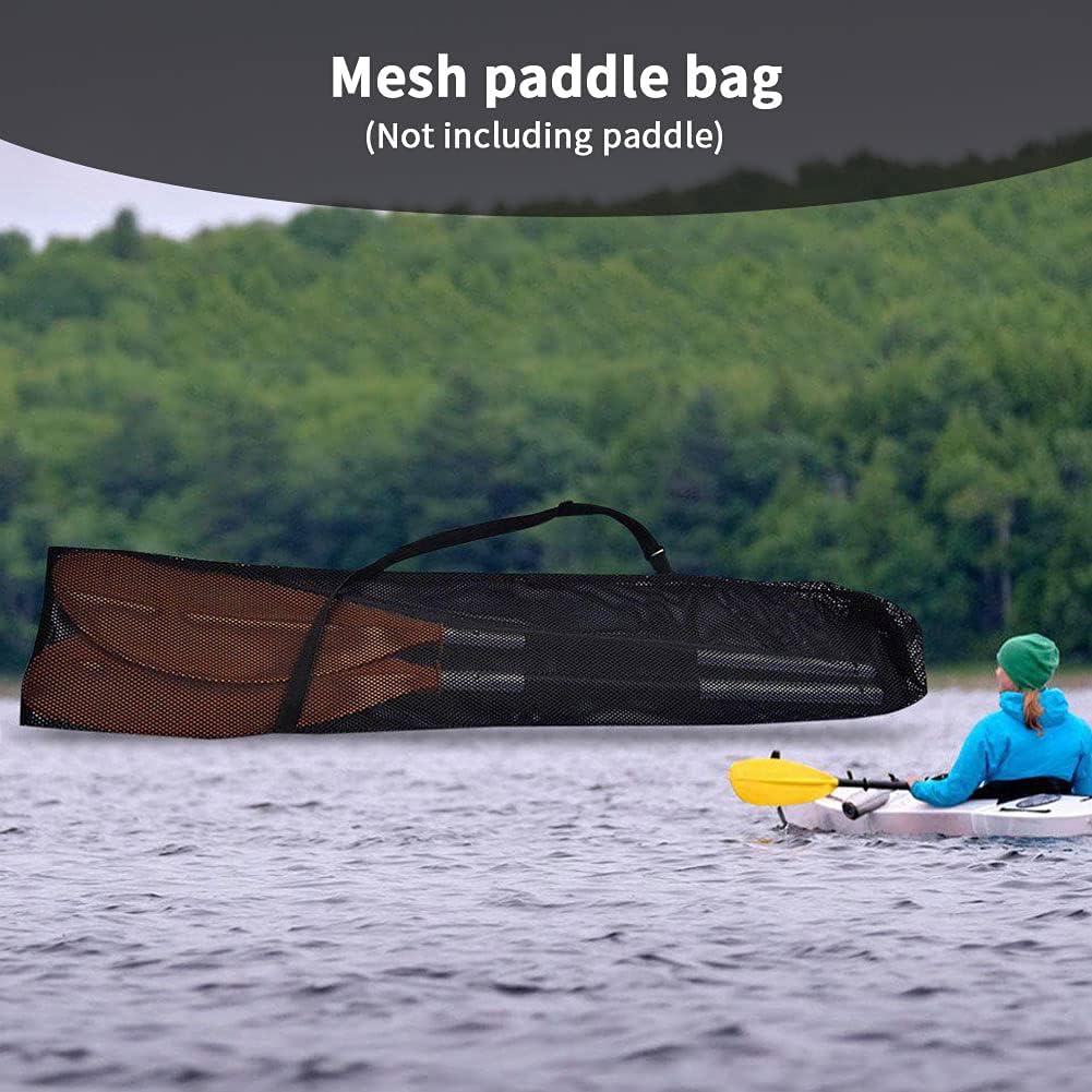 Kayak Paddle Bag Portable Nylon Mesh Boat Canoe Paddle Pouch with Adjustable Strap