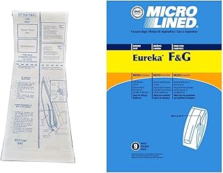 DVC Micro-Lined Paper Replacement Bags For Eureka Style F/G and Sanitaire Commercial Uprights - 9 Bags