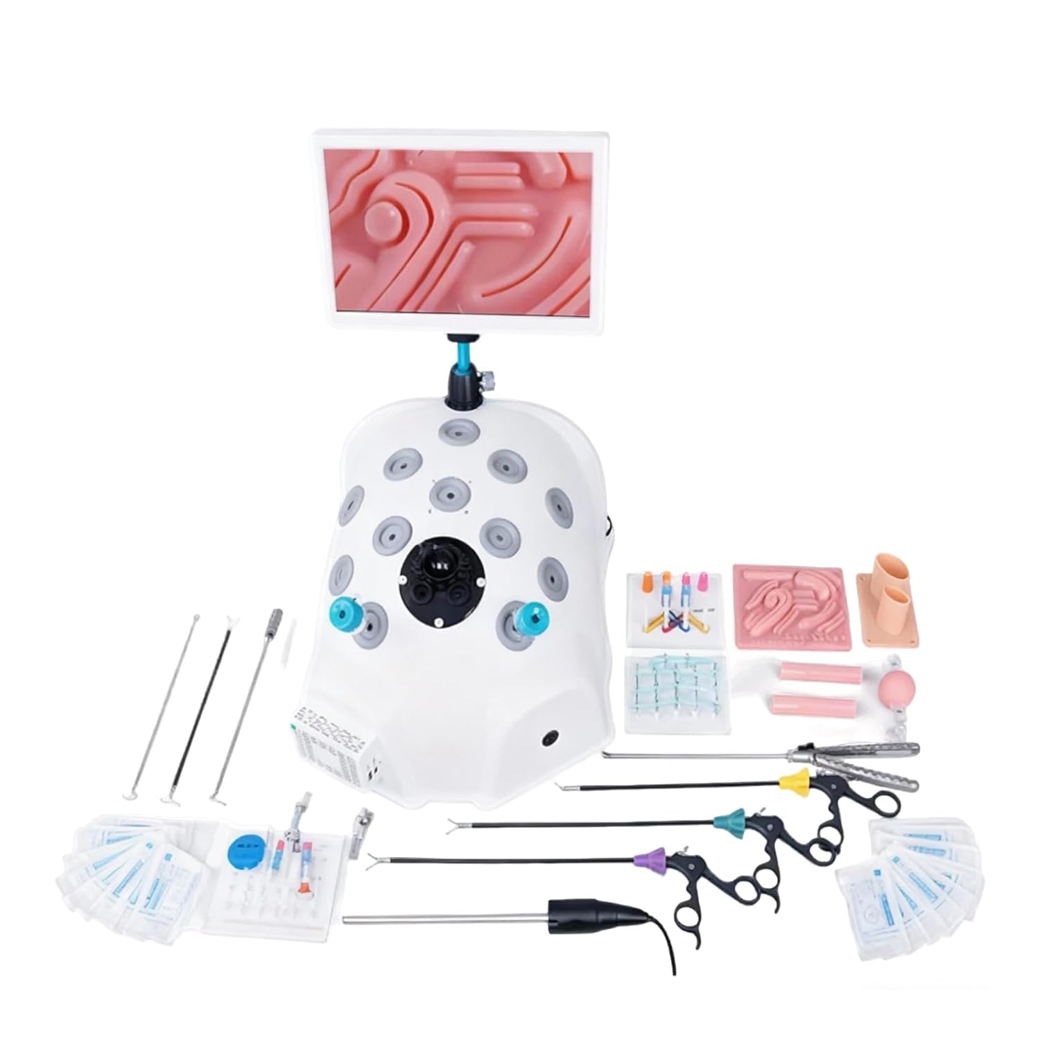 Laparoscopic Trainer Portable Box; Laparoscopic Surgery Simulator Interchangeable Modules; Simulador Laparoscopia Practice Model for Medical Students & Clinical Skills (Set 1)