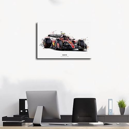 Miniatura 3 de ERWYN Póster de Ferrar Formula 1 Racing Potser Vintage Posters 2023 Ferrri Car Impresiones en lienzo Pintura sin marco, 16 x 24 pulgadas (15.7 x