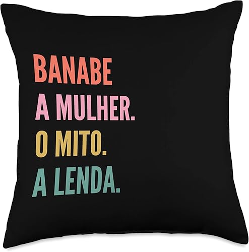 Miniatura 4 de Funny Portuguese First Name Design - Banabe Throw Pillow