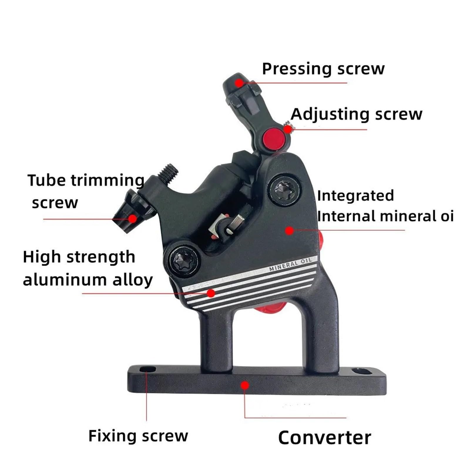 Hydrauliczny hamulec tarczowy roweru szosowego 140 mm 160 mm Płaski uchwyt do roweru szosowego Ciągnięcie zacisków hamulca tarczowego Bęben HamulACcowy Rowerowy(Front 140mm)